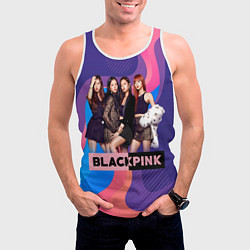 Майка-безрукавка мужская K-pop Blackpink girls, цвет: 3D-белый — фото 2