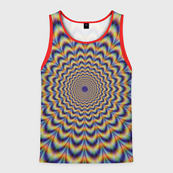 Мужская майка без рукавов Гипнотический рисунок