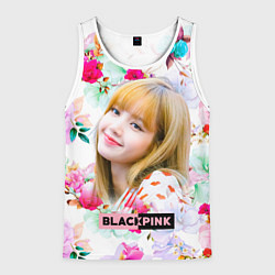 Майка-безрукавка мужская Blackpink Lisa, цвет: 3D-белый