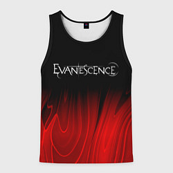 Майка-безрукавка мужская Evanescence red plasma, цвет: 3D-черный