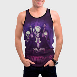 Майка-безрукавка мужская Скелеты Призраки в Суде - Phonk, цвет: 3D-черный — фото 2
