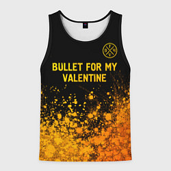 Мужская майка без рукавов Bullet For My Valentine - gold gradient: символ св