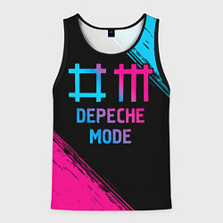 Мужская майка без рукавов Depeche Mode - neon gradient