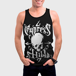 Майка-безрукавка мужская Cypress hill - skull arrows, цвет: 3D-черный — фото 2