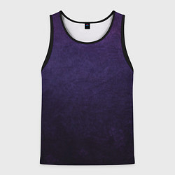 Майка-безрукавка мужская Фиолетово-черный градиент, цвет: 3D-черный