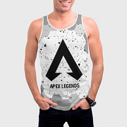 Майка-безрукавка мужская Apex Legends glitch на светлом фоне, цвет: 3D-белый — фото 2