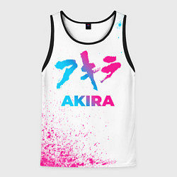 Майка-безрукавка мужская Akira neon gradient style, цвет: 3D-черный