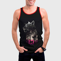 Майка-безрукавка мужская Природная благодать - Пума, цвет: 3D-красный — фото 2