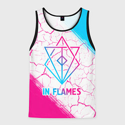 Мужская майка без рукавов In Flames neon gradient style