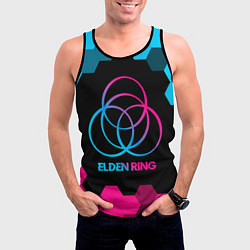 Майка-безрукавка мужская Elden Ring - neon gradient, цвет: 3D-черный — фото 2