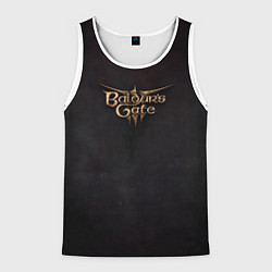 Майка-безрукавка мужская Logo Baldurs Gate 3, цвет: 3D-белый