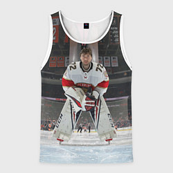 Майка-безрукавка мужская Sergey Bobrovsky - Florida panthers - hockey, цвет: 3D-белый