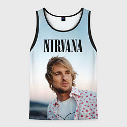 Майка-безрукавка мужская Тру фанат Nirvana, цвет: 3D-черный