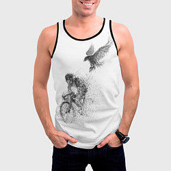 Майка-безрукавка мужская Скорость,моя стихия, цвет: 3D-черный — фото 2