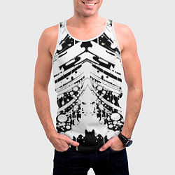 Майка-безрукавка мужская Mirror abstraction - vogue, цвет: 3D-белый — фото 2