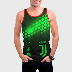 Майка-безрукавка мужская Juventus green logo neon, цвет: 3D-красный — фото 2