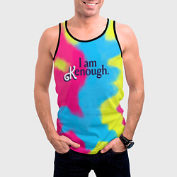 Майка-безрукавка мужская I Am Kenough Tie-Dye, цвет: 3D-черный — фото 2