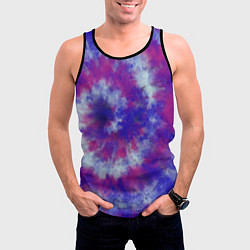 Майка-безрукавка мужская Tie-Dye дизайн, цвет: 3D-черный — фото 2