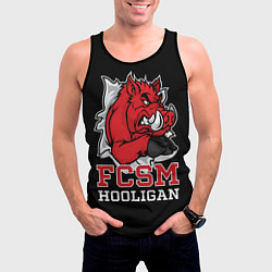 Майка-безрукавка мужская FCSM hooligan, цвет: 3D-черный — фото 2