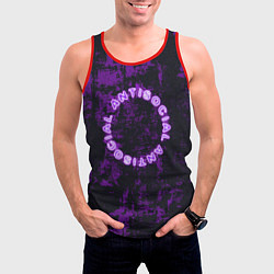 Майка-безрукавка мужская Antisocial, цвет: 3D-красный — фото 2