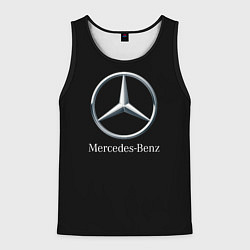 Майка-безрукавка мужская Mercedes-benz sport auto, цвет: 3D-черный