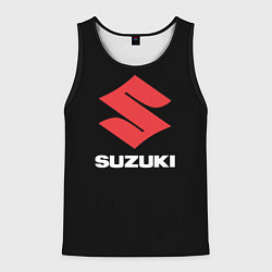 Майка-безрукавка мужская Suzuki sport brend, цвет: 3D-черный