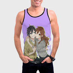 Майка-безрукавка мужская Хори и Миямура, цвет: 3D-черный — фото 2