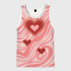 Майка-безрукавка мужская Моя странная любовь, цвет: 3D-белый