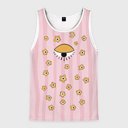 Майка-безрукавка мужская Всевидящее, цвет: 3D-белый