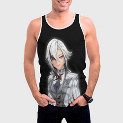 Майка-безрукавка мужская Arlecchino, цвет: 3D-белый — фото 2