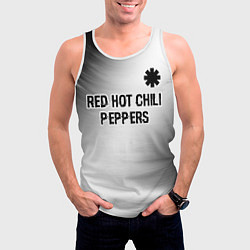 Майка-безрукавка мужская Red Hot Chili Peppers glitch на светлом фоне посер, цвет: 3D-белый — фото 2