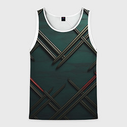 Мужская майка без рукавов Диагональный узор в шотландском стиле
