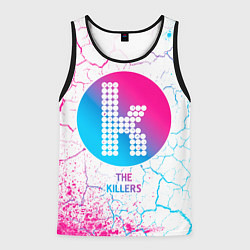 Майка-безрукавка мужская The Killers neon gradient style, цвет: 3D-черный