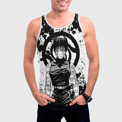 Майка-безрукавка мужская Маки из клана Зенин - manga, цвет: 3D-белый — фото 2