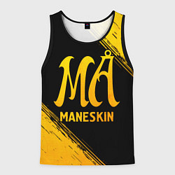 Майка-безрукавка мужская Maneskin - gold gradient, цвет: 3D-черный