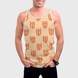 Майка-безрукавка мужская Drawn Tiger, цвет: 3D-белый — фото 2