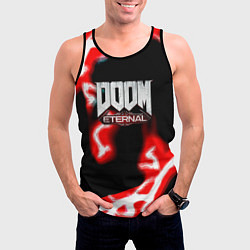 Майка-безрукавка мужская Doom eternal storm, цвет: 3D-черный — фото 2