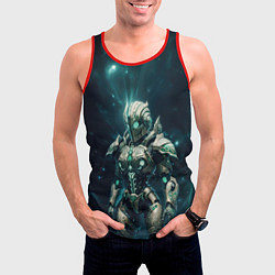 Майка-безрукавка мужская Андроид в космосе, цвет: 3D-красный — фото 2