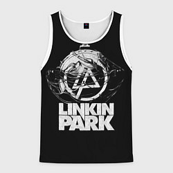 Майка-безрукавка мужская Linkin Park рэп-метал, цвет: 3D-белый