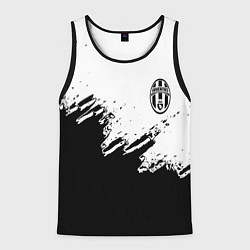 Майка-безрукавка мужская Juventus black sport texture, цвет: 3D-черный