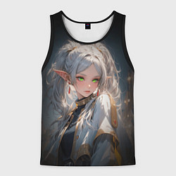 Майка-безрукавка мужская Аниме Фрирен провожающая в последний путь, цвет: 3D-черный