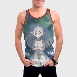 Майка-безрукавка мужская Sousou no Frieren, цвет: 3D-красный — фото 2