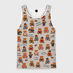 Мужская майка без рукавов Персонажи слово пацана - мишки