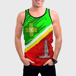 Майка-безрукавка мужская Флаг Зеленограадского АО, цвет: 3D-черный — фото 2