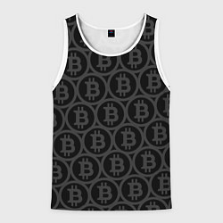 Мужская майка без рукавов Биткоин патерн