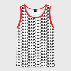 Майка-безрукавка мужская BAP kpop steel pattern, цвет: 3D-красный