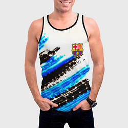 Майка-безрукавка мужская Barcelona fc club, цвет: 3D-черный — фото 2