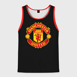 Майка-безрукавка мужская Manchester United fc club, цвет: 3D-красный