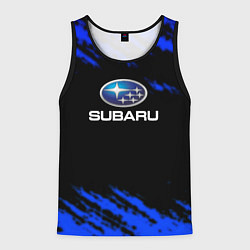 Мужская майка без рукавов Subaru текстура авто