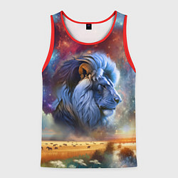 Майка-безрукавка мужская Небесный лев, цвет: 3D-красный